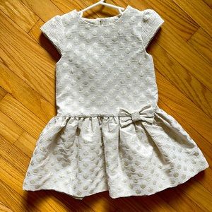 Kate Spade Toddler Gold Dot Dress 4T